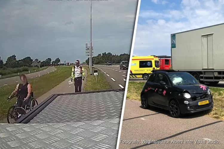 Handbiker scheldt weginspecteur huid vol: "Jullie zijn allemaal klootzakken!"