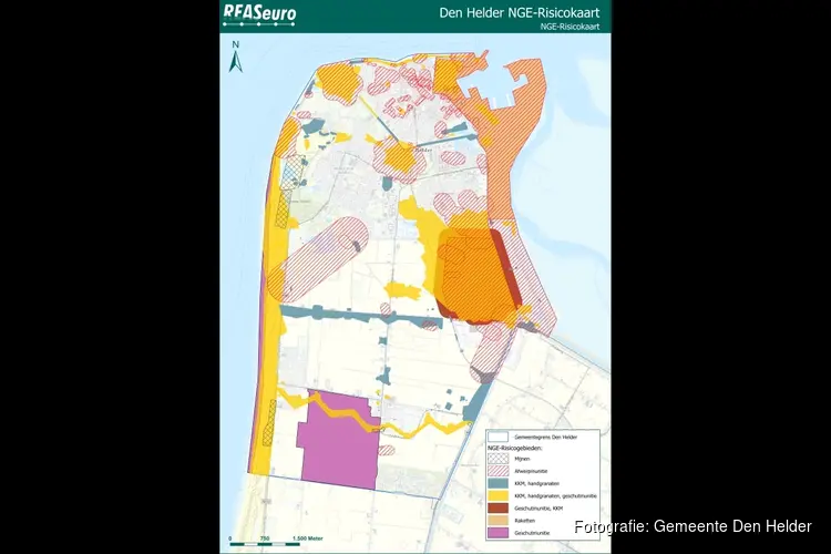 Nieuwe beleidskaart van niet-gesprongen explosieven