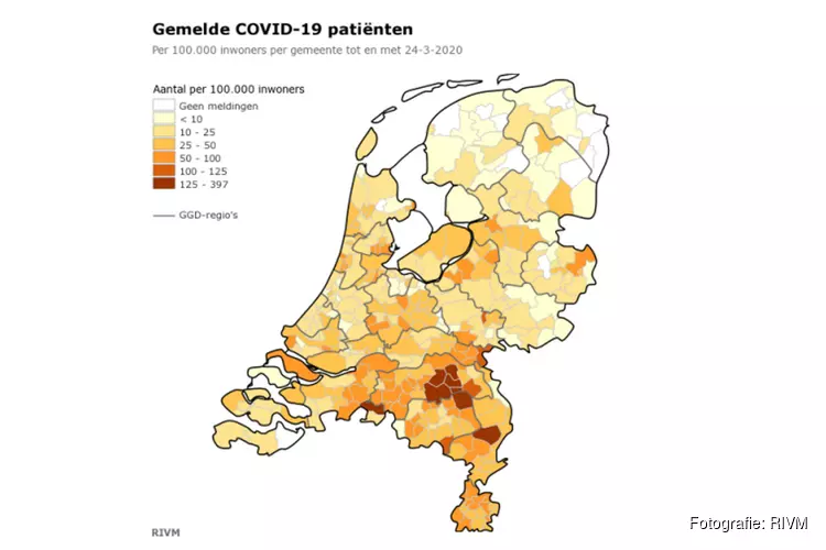 RIVM: nieuw diepterecord, 63 personen overleden, 811 nieuwe patiënten