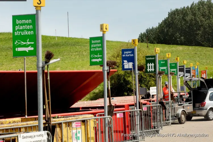 Het blijft druk bij afvalbrengstation Schootenweg