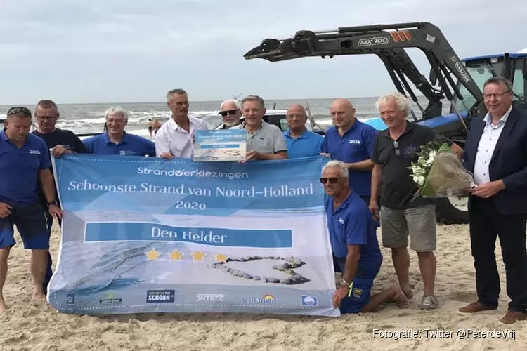 Den Helder voor het tweede jaar op rij &#39;Schoonste Strand&#39; in Noord-Holland