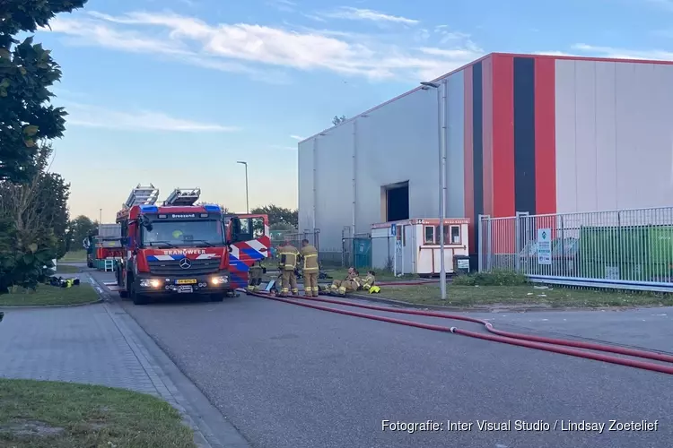 Kortstondige brand in loods