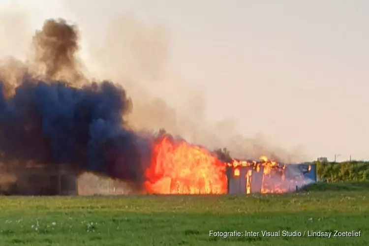 Aanhoudingen bij brand in clubhuis crossvereniging Den Helder