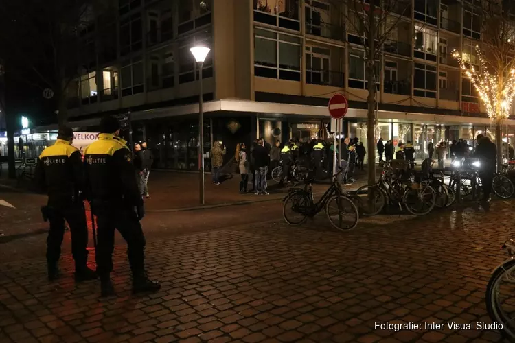 Demonstratie tegen avondklok in Den Helder