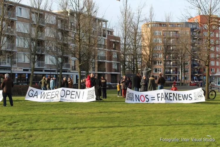 Kleinschalige en korte demonstratie in Den Helder