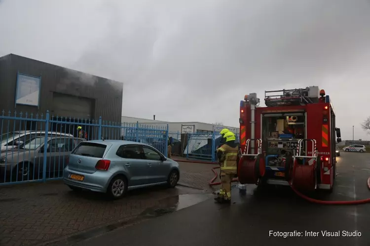 Brand bij poedercoatingbedrijf in Den Helder