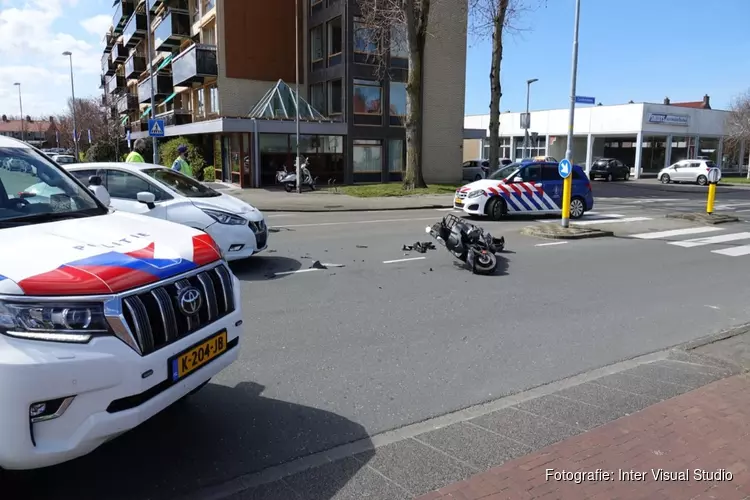 Scooterrijder gewond na ongeval Marsdiepstraat