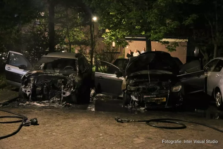 Opnieuw auto&#39;s door brand verwoest in Den Helder