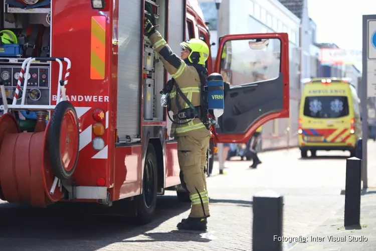 Brand boven Hunkemöller in Den Helder