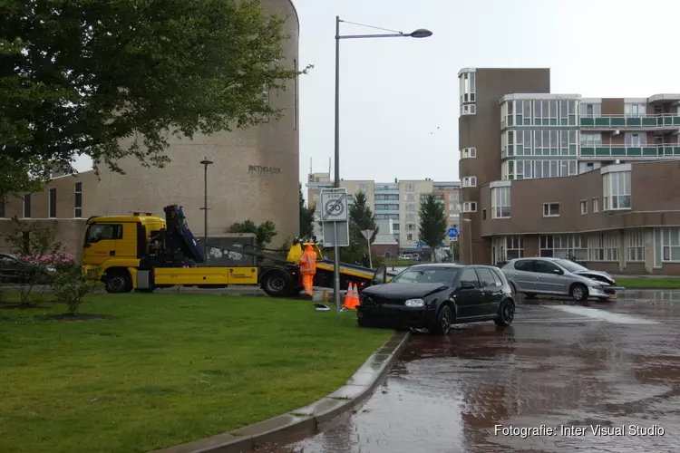 Botsing op de Polderweg in Den Helder