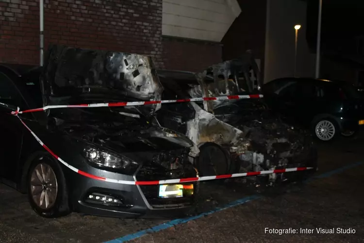 Twee auto’s uitgebrand; politie zoekt getuigen