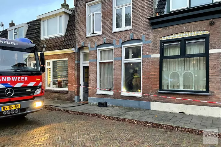 Brand in woning in Den Helder