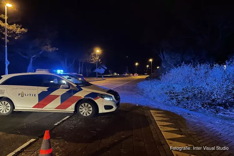 Korte achtervolging in Den Helder, auto klemgereden