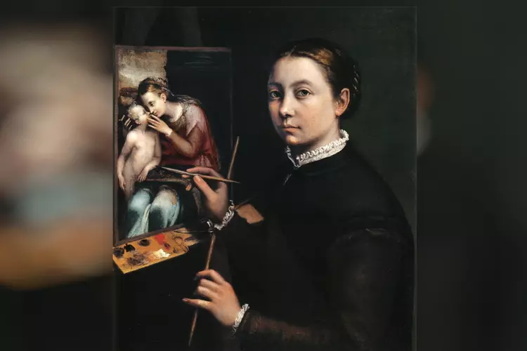 Kunstlezing schilderes Sofonisba Anguissola in School 7