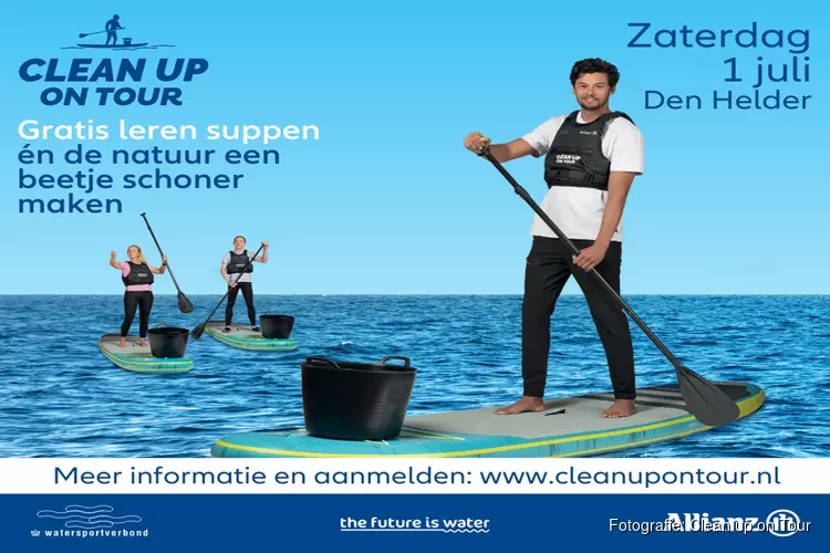 Op 1 juli komt Clean up on Tour naar Den Helder