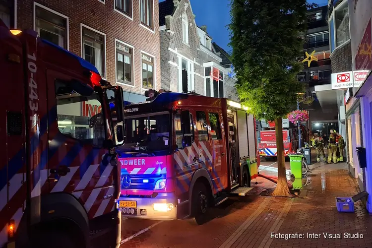 Brand in Keizerstraat in Den Helder