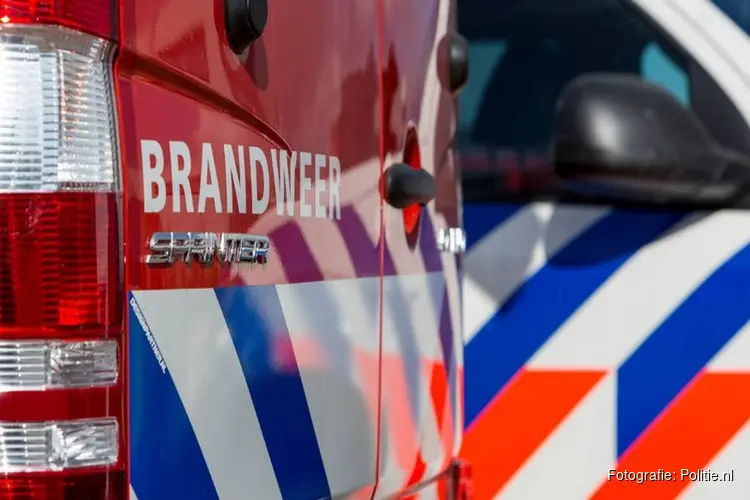 Auto in vlammen op aan Scheldestraat