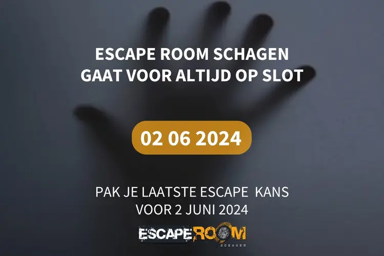 Escape Room Schagen sluit haar deuren