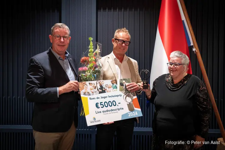 Live audiodescriptie in Theater de Kampanje winnaar Kees de Jager Inclusieprijs