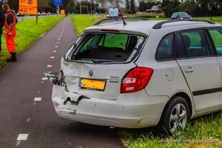 Schade bij ongeluk op N250 in Den Helder