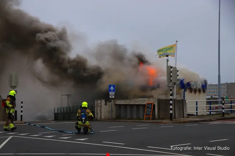 Brand in restaurant in Den Helder