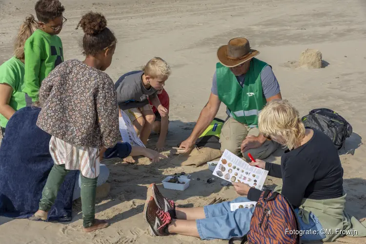 Op expeditie op het strand van het Zwanenwater