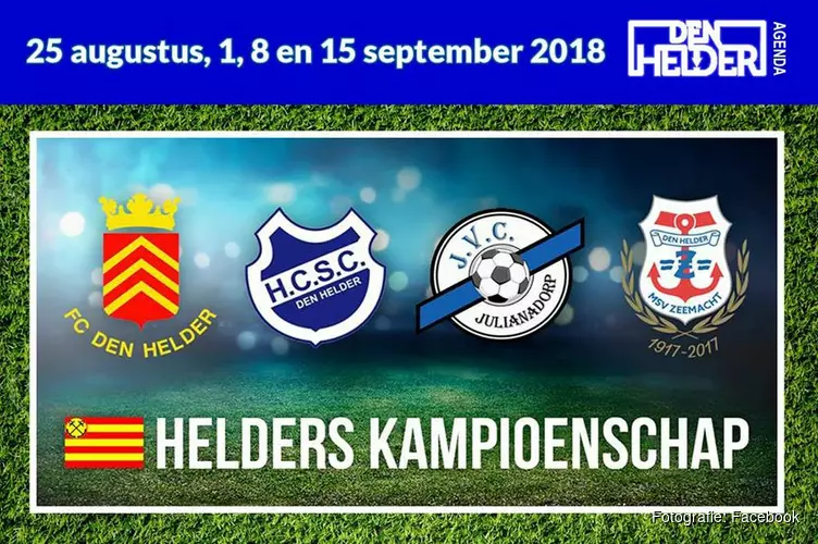 Vier teams strijden om Helders Kampioenschap voetbal