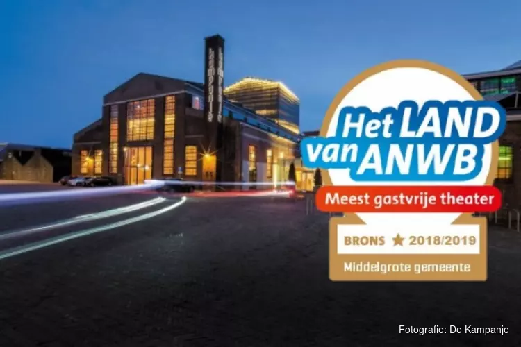 Theater De Kampanje wint prijs voor meest gastvrije theater van Nederland in de categorie middelgrote gemeente