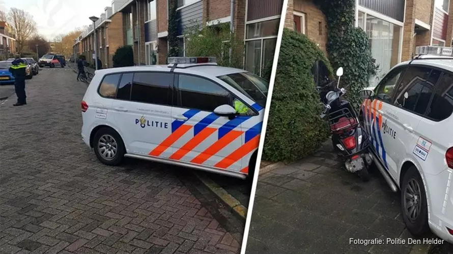 Scooter klemgereden na negeren stopteken in Den Helder